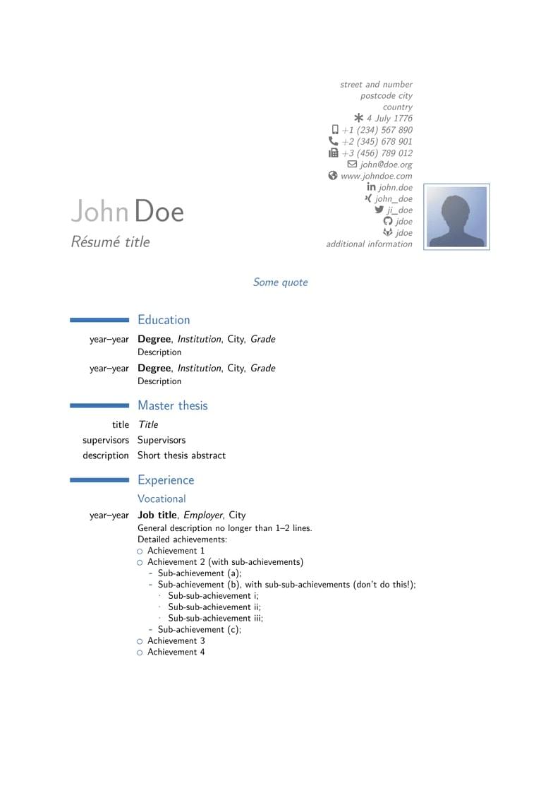ModernCV and Cover Letter Template
