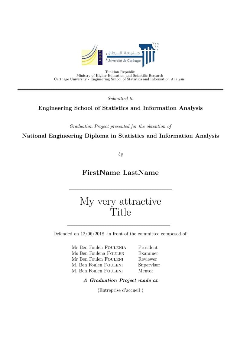 Templates LaTeX ESSAI