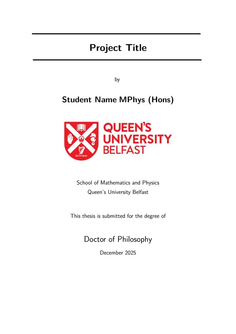 QUB PhD thesis