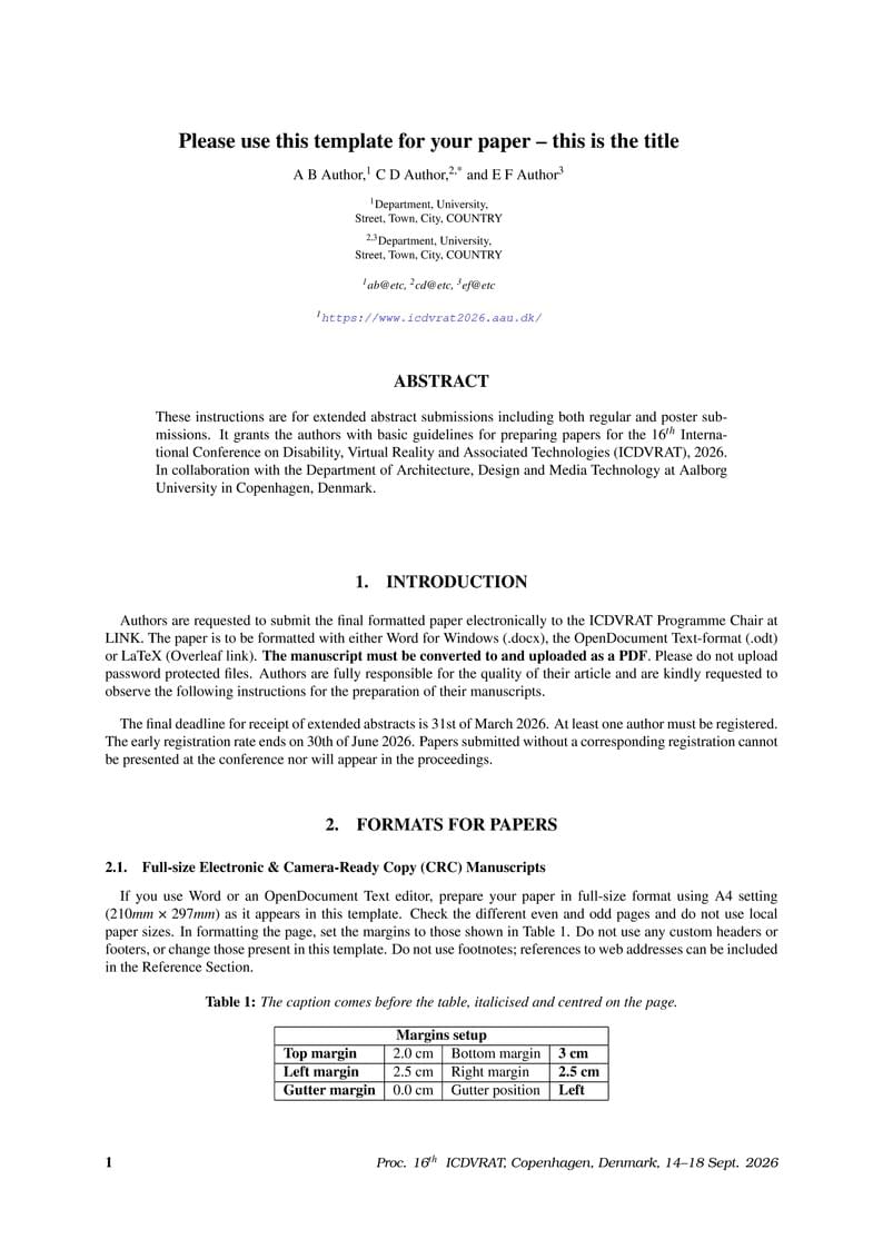 ICDVRAT Template (2026)