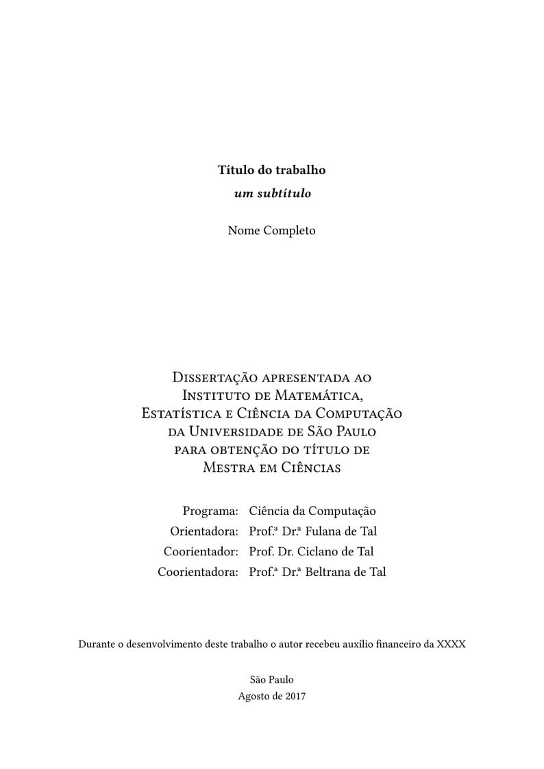IME-USP thesis template