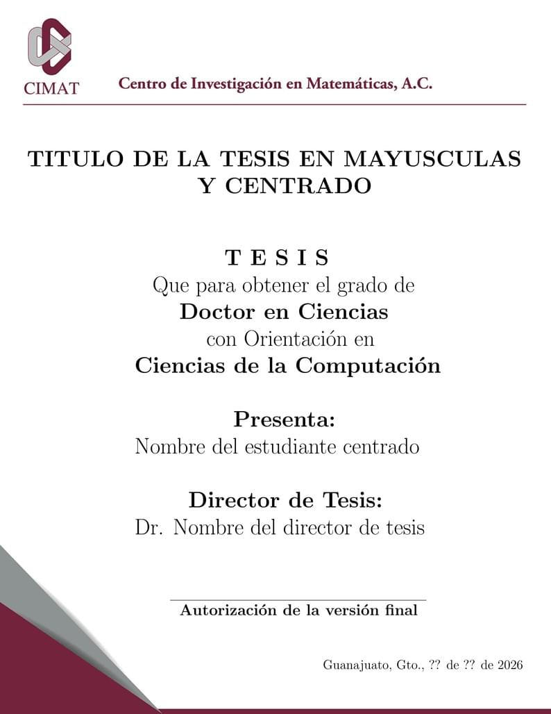CIMAT PhD Thesis