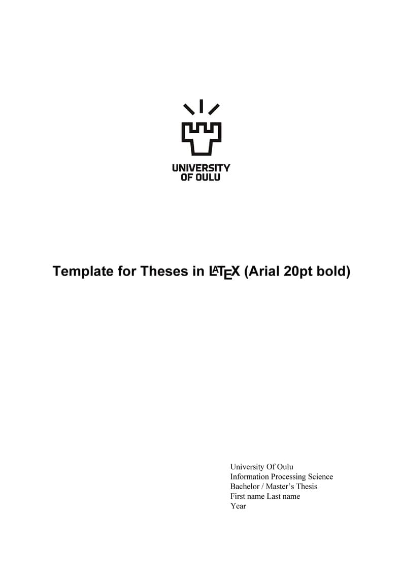 TOL Masters Thesis Template