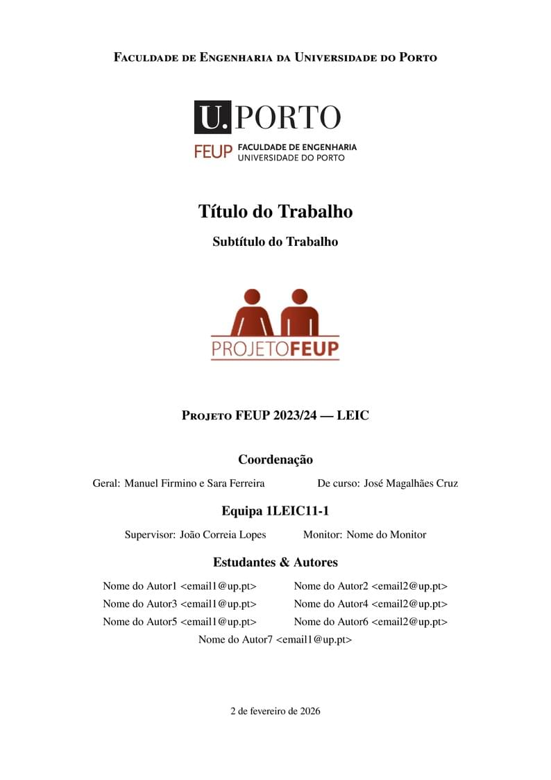 Projeto FE/UP