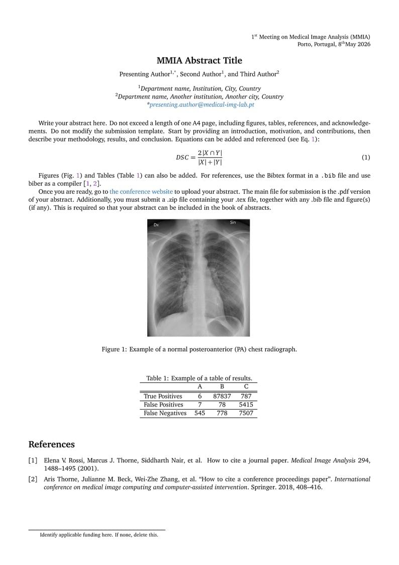 MMIA Abstract Template