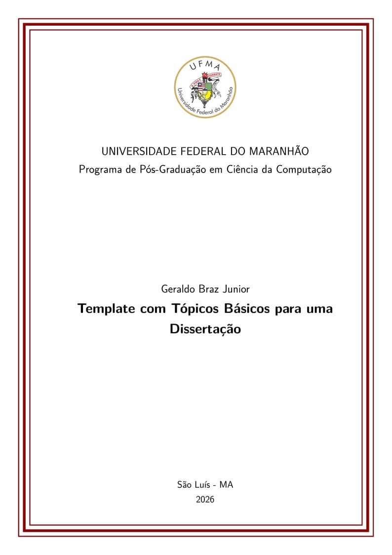 Template PPGCC Dissertação