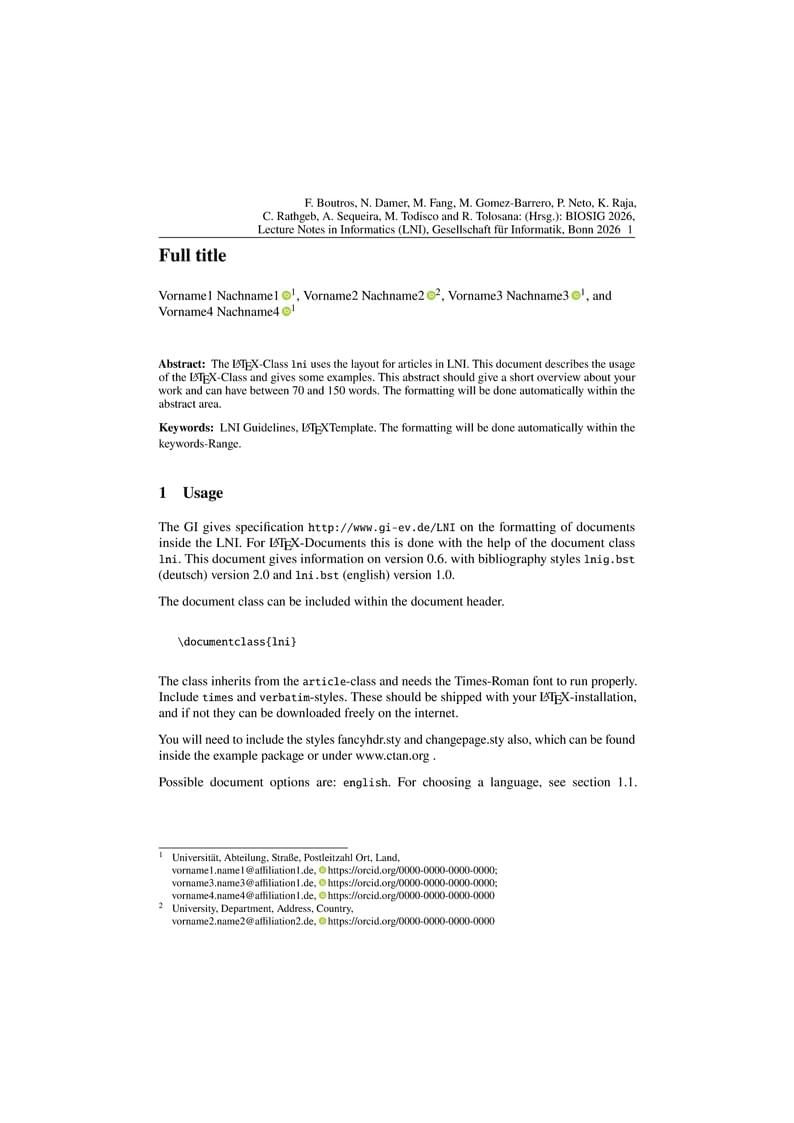 BIOSIG 2026 Author Kit