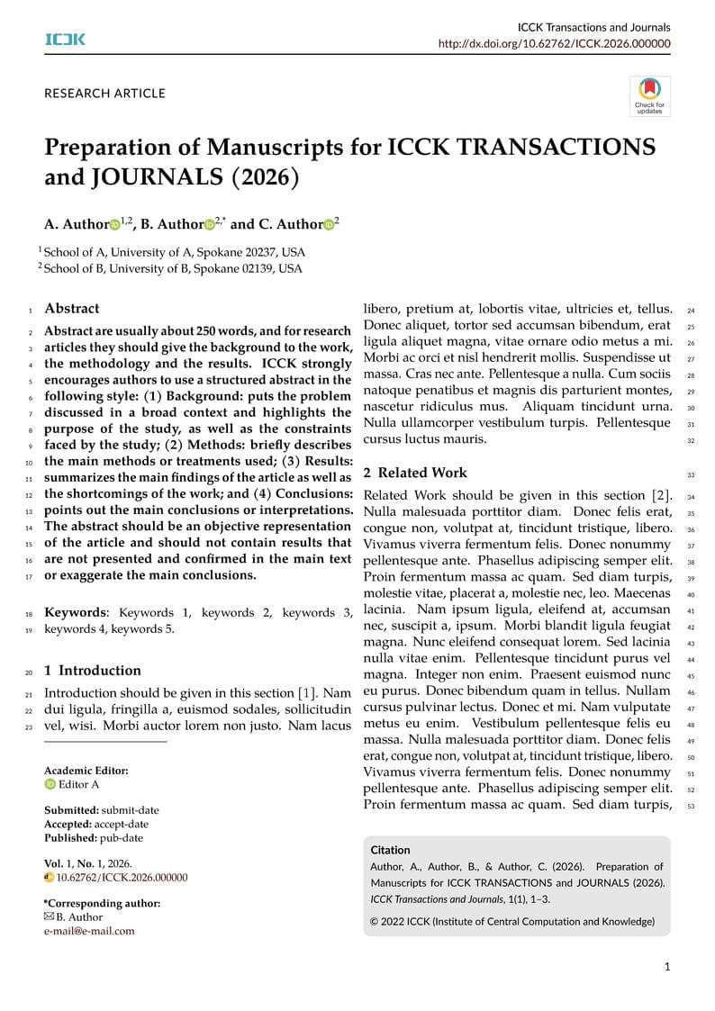 ICCK LaTeX Template