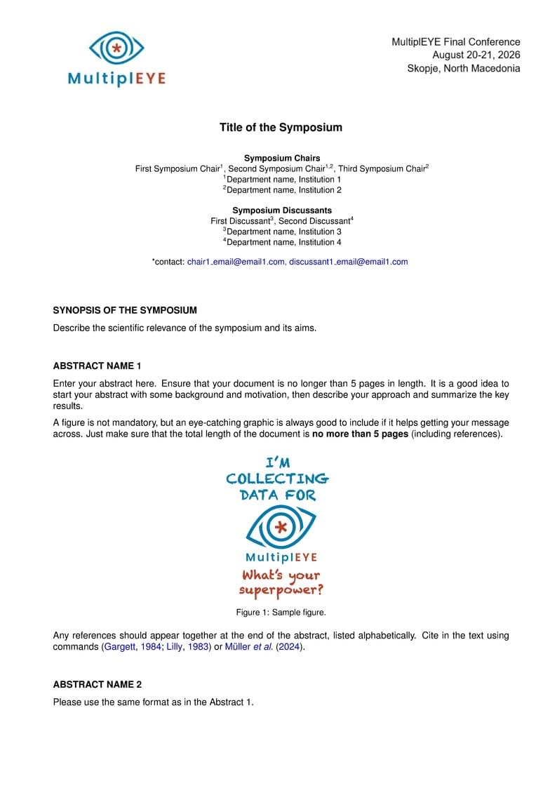 MultiplEYE Final Conference Abstracts for Symposia template