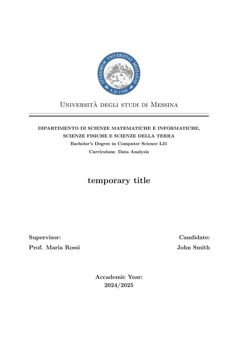 UNIME - Computer Science's Thesis and Internship Templates