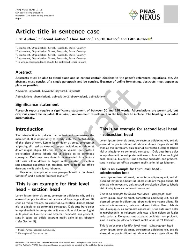 PNAS Nexus