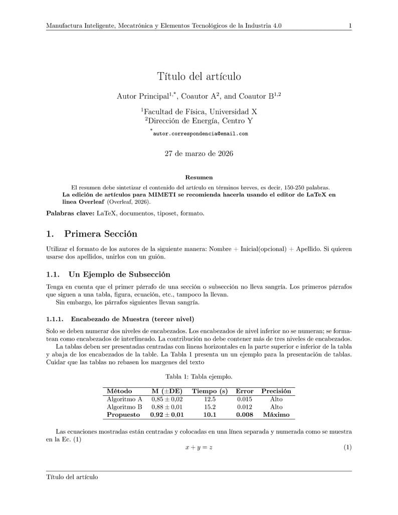 MIMETI4.0 International Conference Template