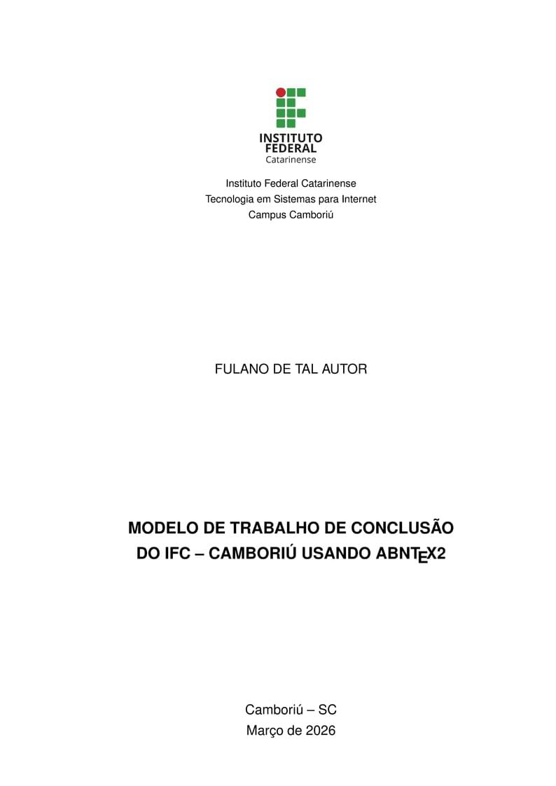 Template TCC - IFC Camboriú