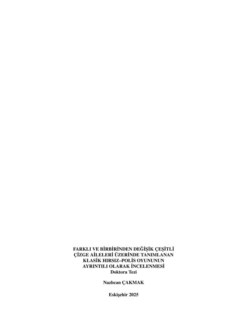 Official Thesis Template of Eskişehir Technical University