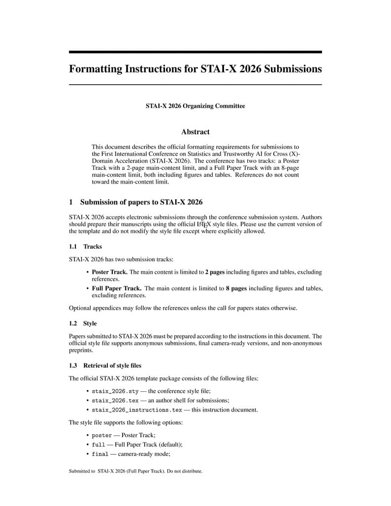 STAIX 2026 Template