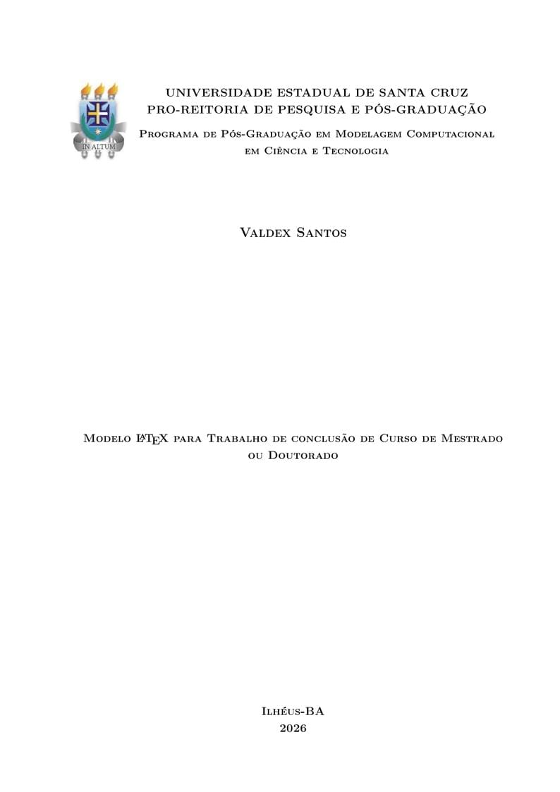 UESC-Template de dissertação-tese