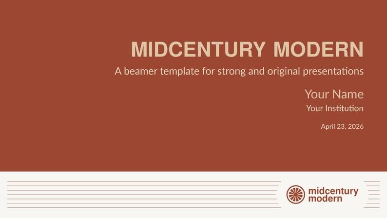 Midcenturymodern beamer template