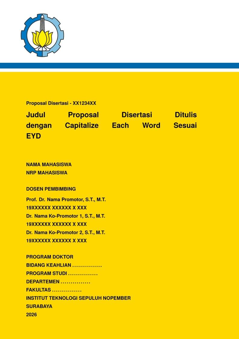 Template Buku Proposal Disertasi - ITS