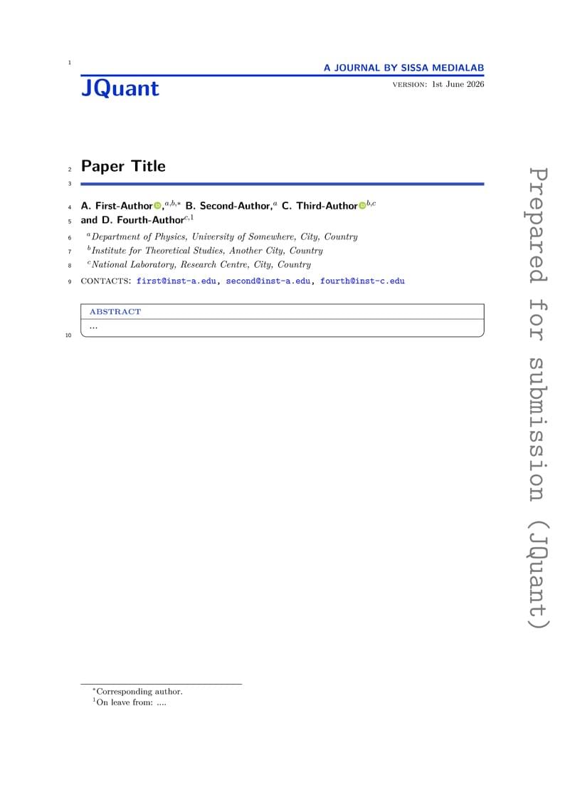Auhtor template jsty3 - JQuant
