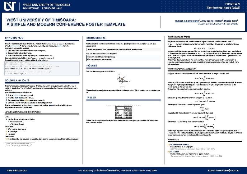 UVT Poster