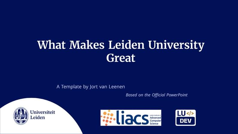 Leiden University Beamer Theme