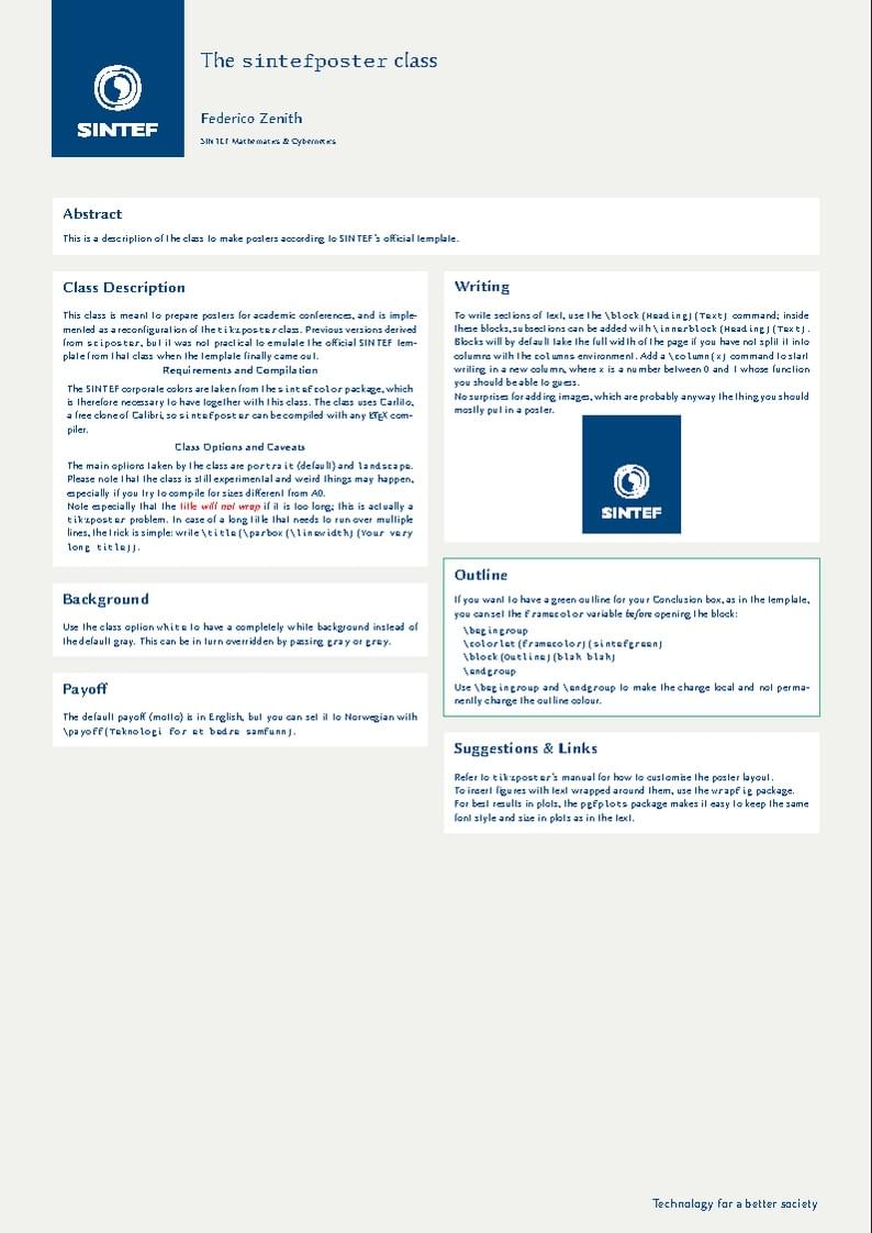 SINTEF Poster
