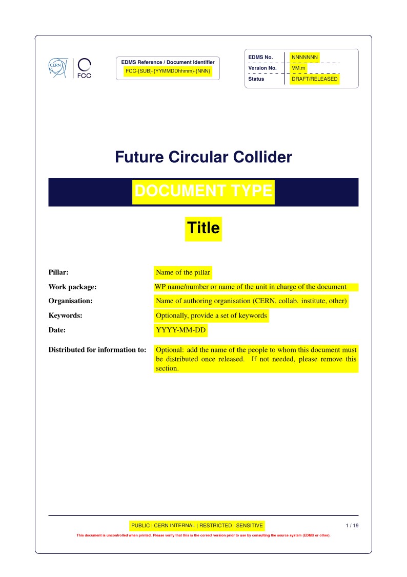 FCC Document Template