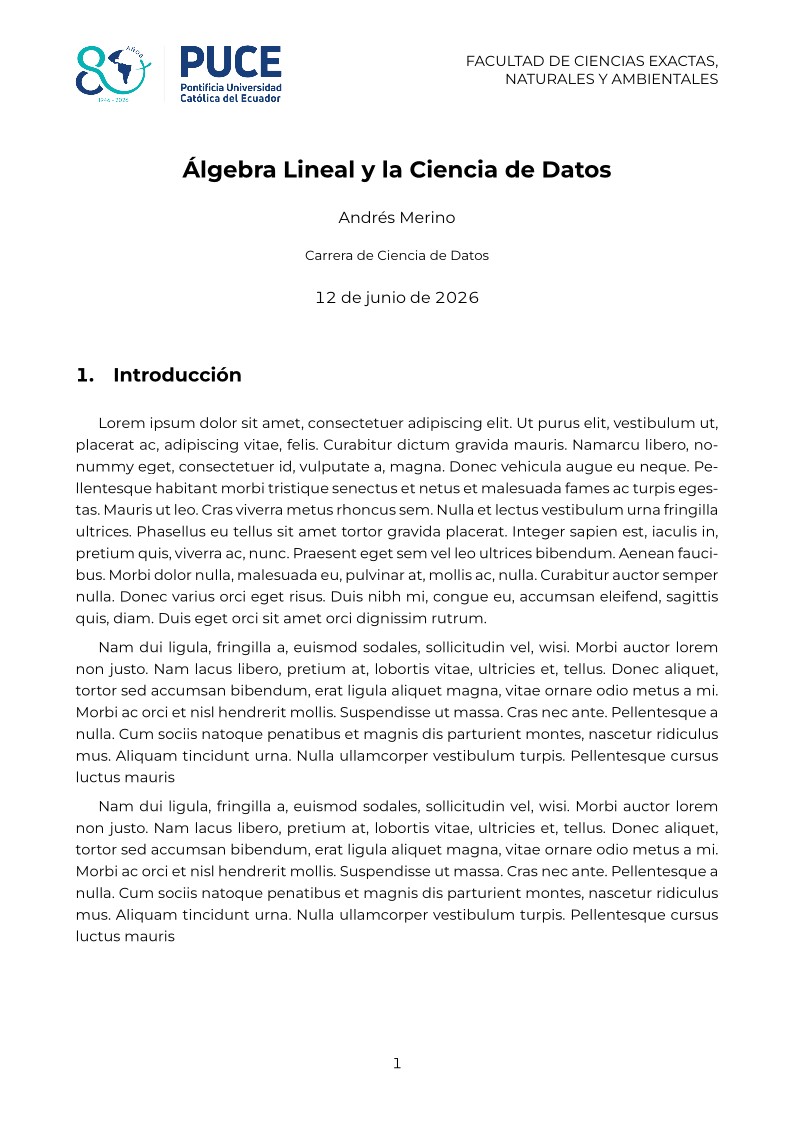 Formato tareas PUCE