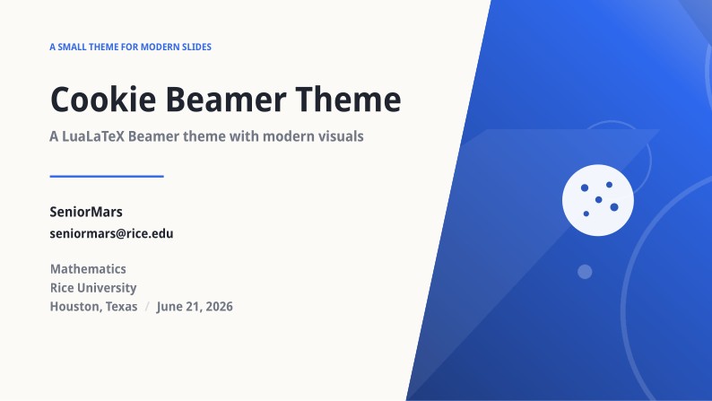Cookie Beamer Theme