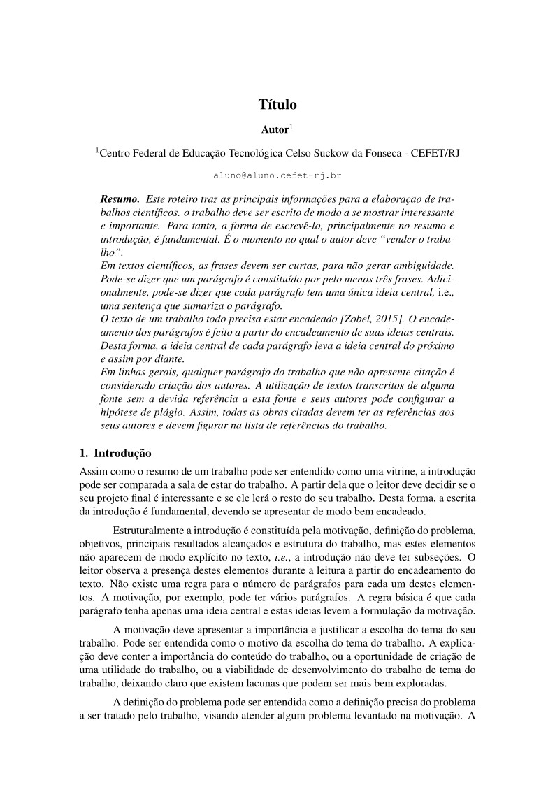 CEFET-RJ - Prática de Pesquisa