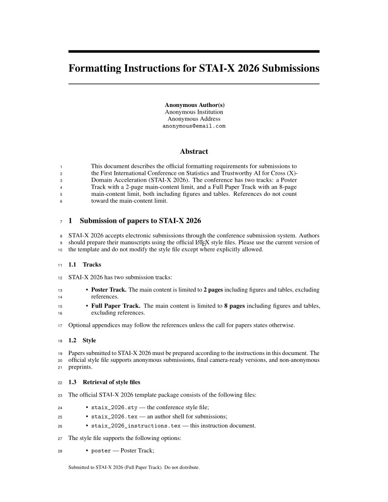 STAIX 2026 Template