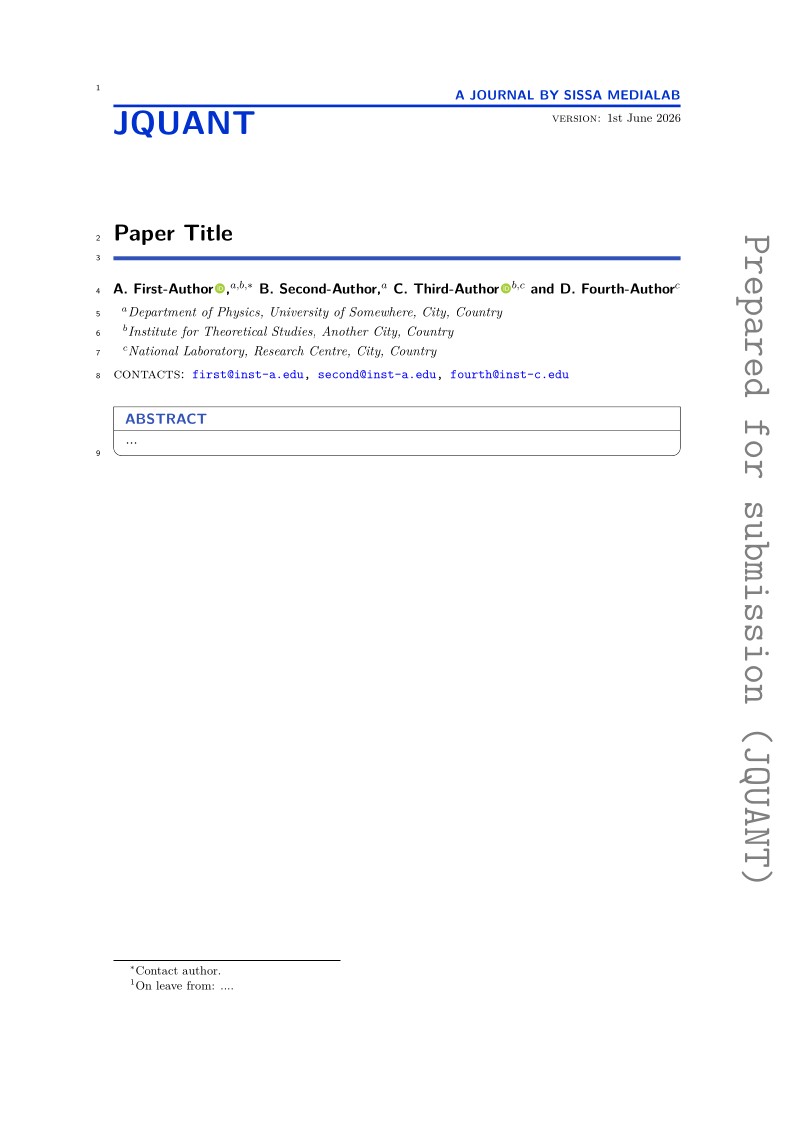 Author template jsty3 - JQuant