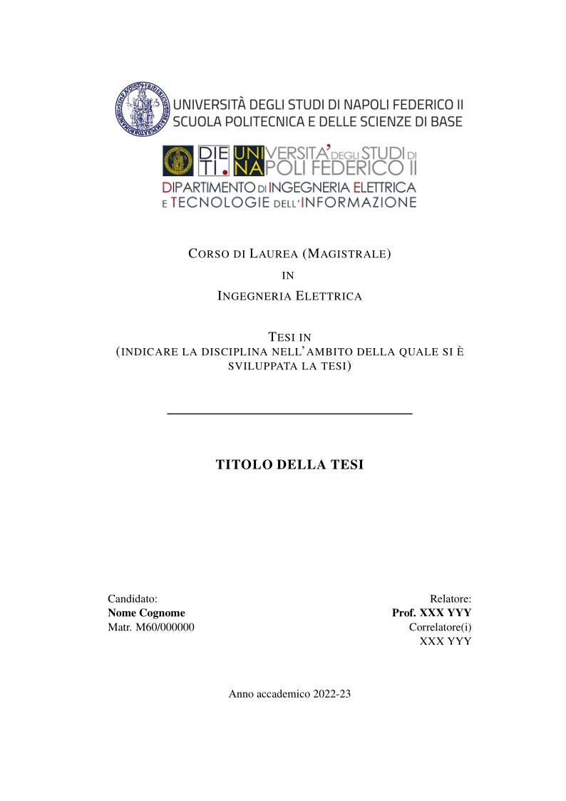 Template Tesi Ingegneria Elettrica Unina