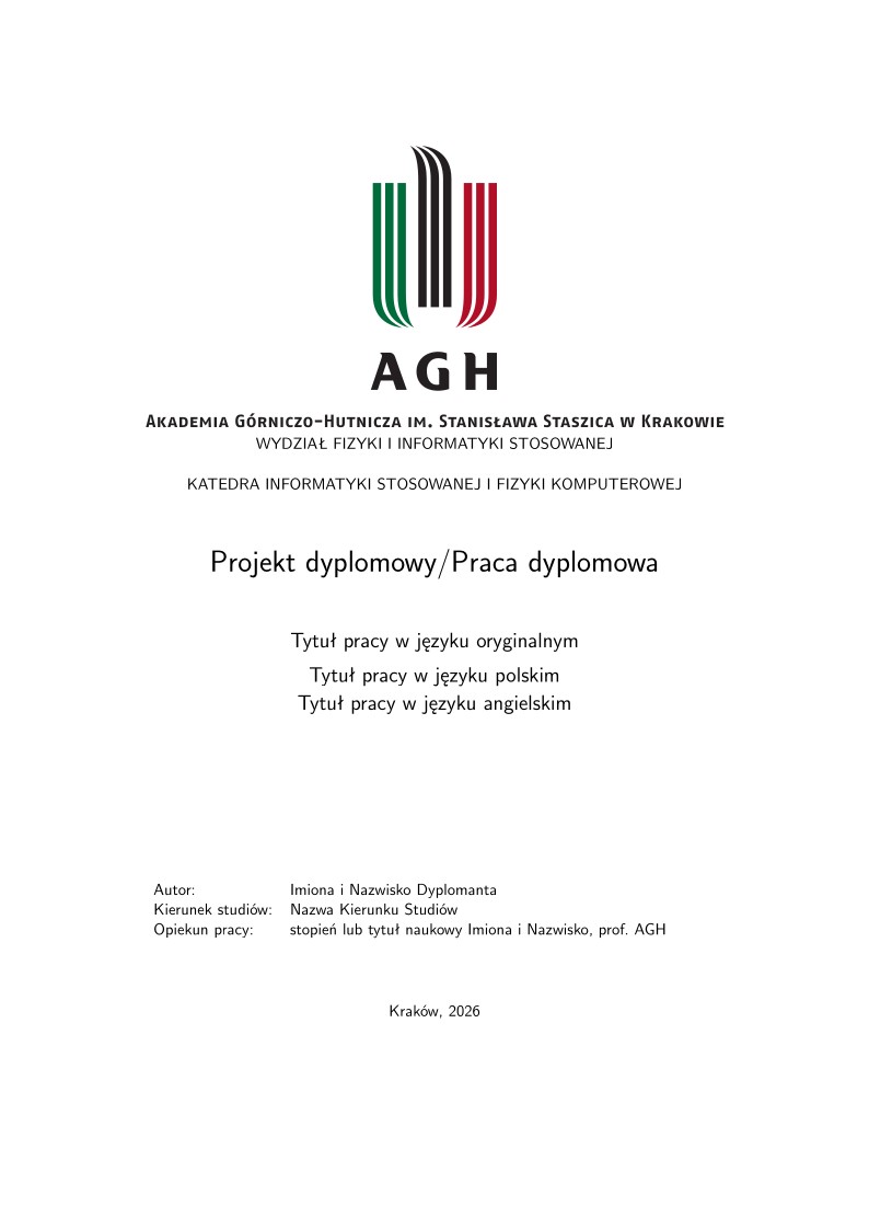 Praca Dyplomowa AGH
