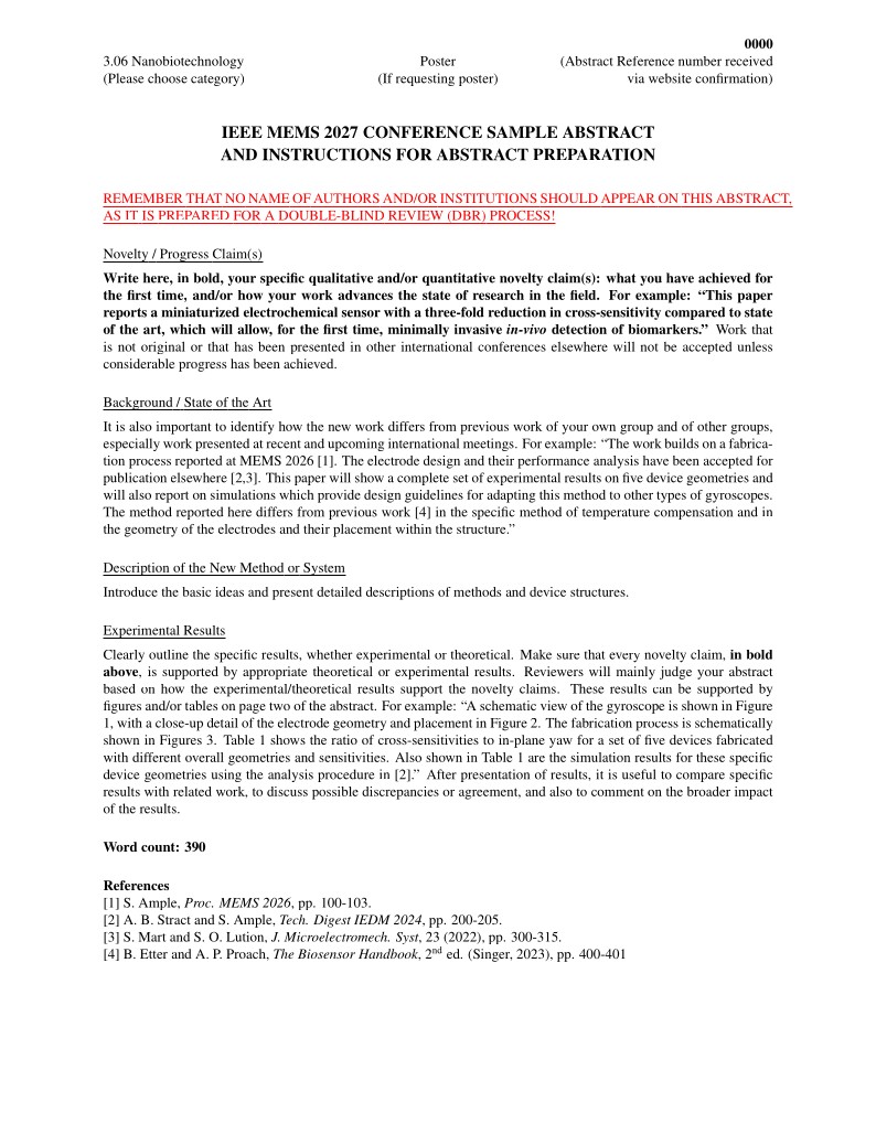 MEMS 2027 abstract template converted from Word