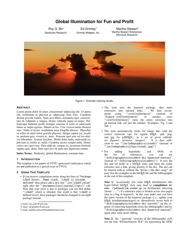 IEEE TVCG Conference Style Template