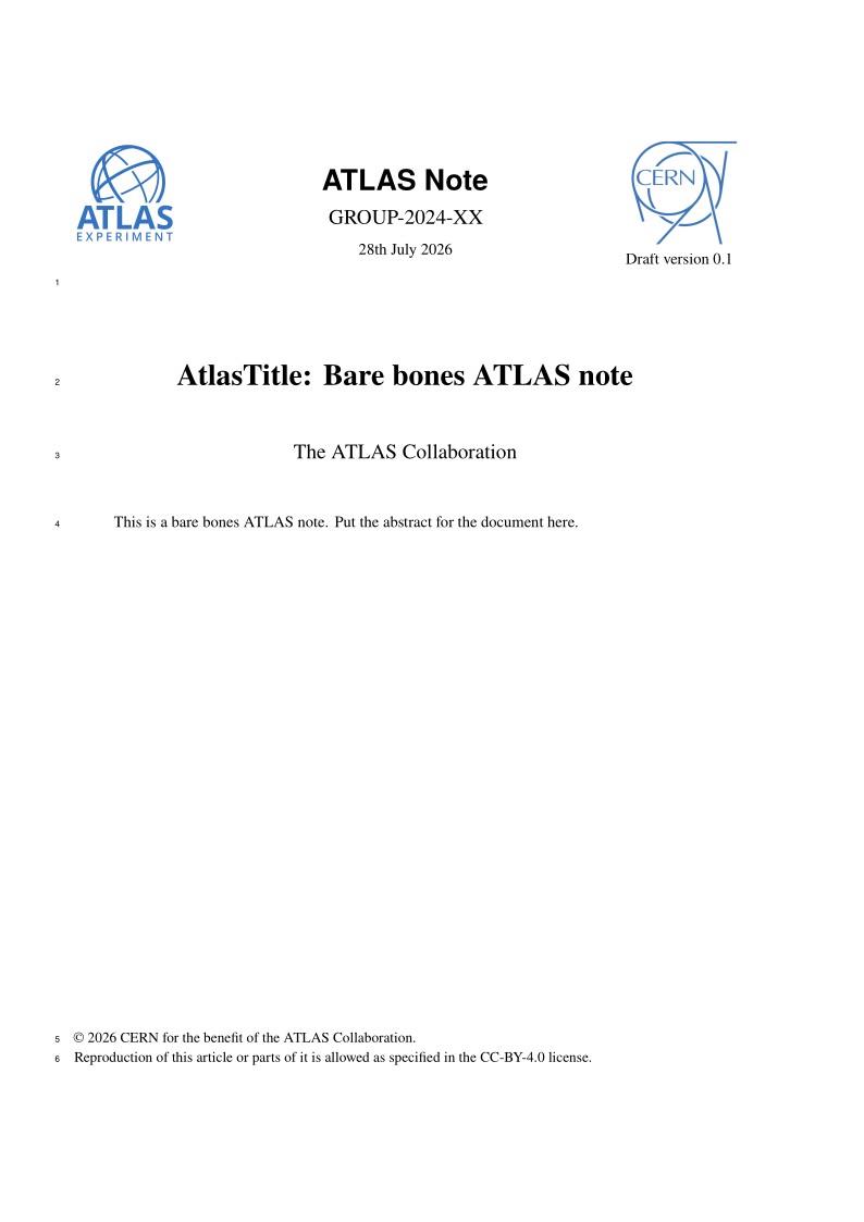 ATLAS Note Template