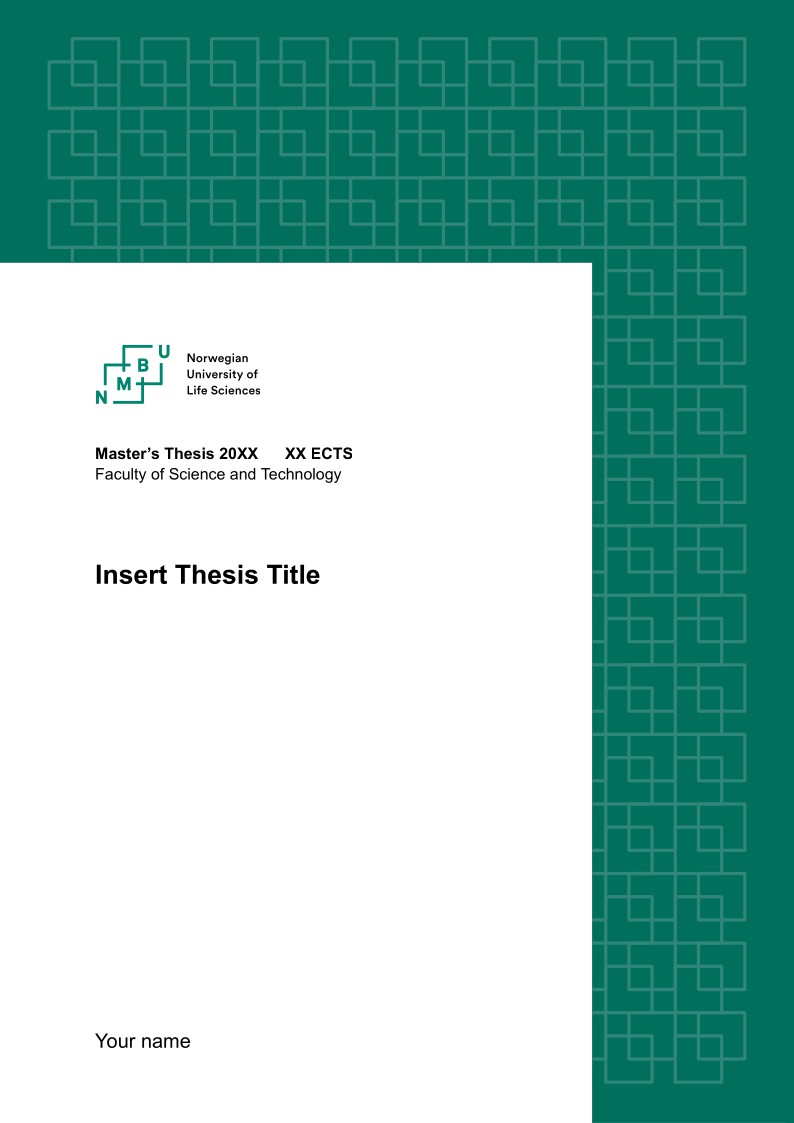 NMBU Thesis Template
