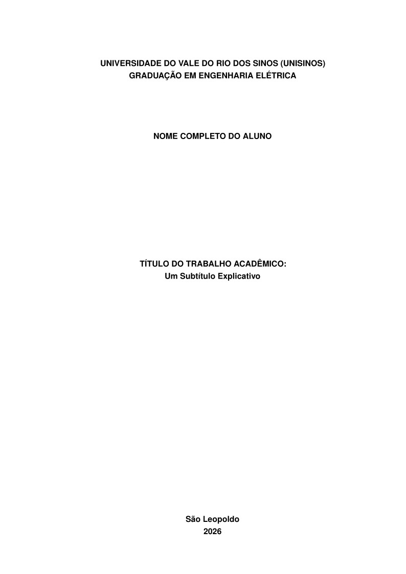 Template TCC Unisinos - Engenharia Elétrica