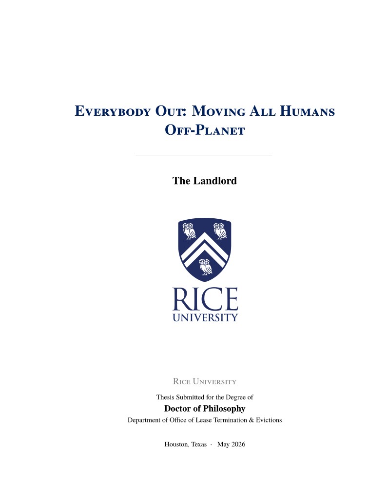 Rice University Thesis Template