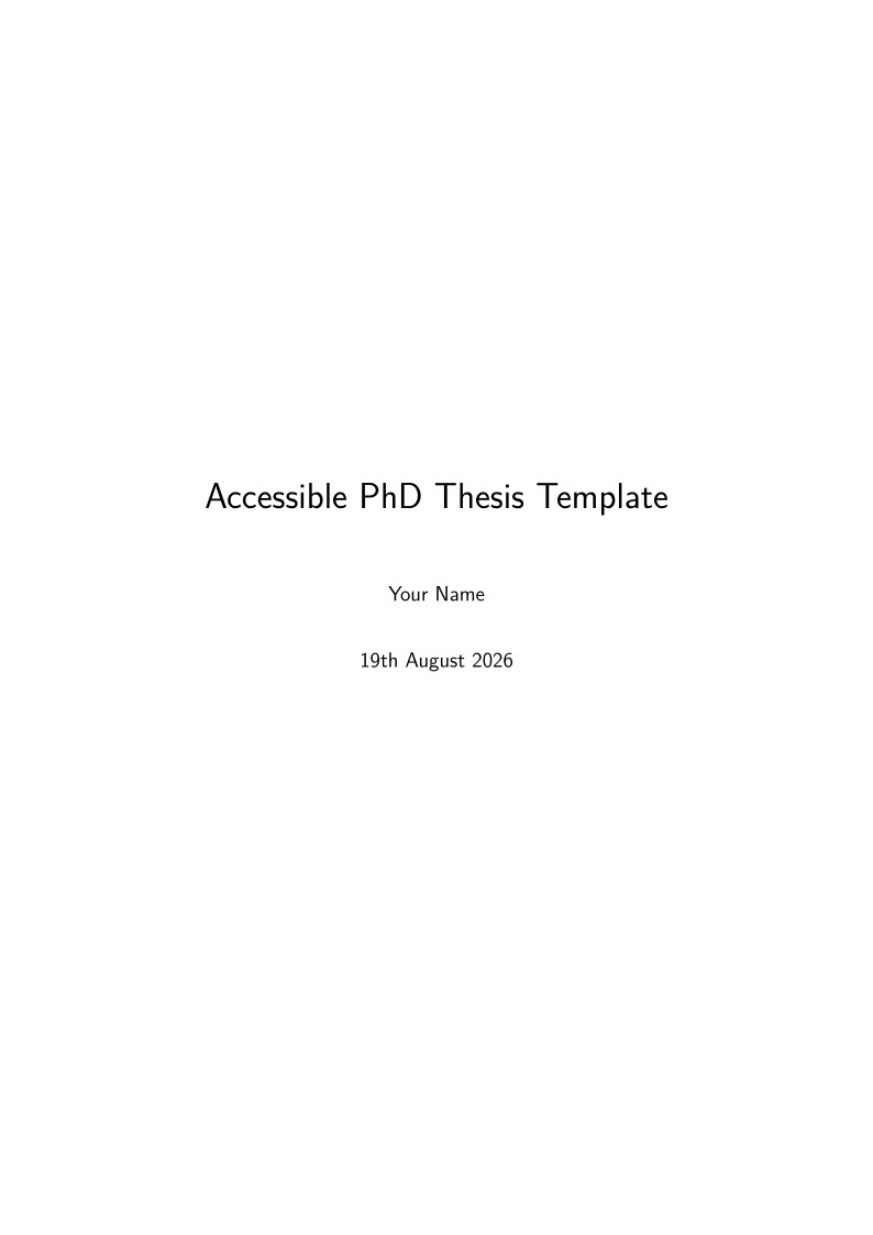 Accessible LaTeX templates