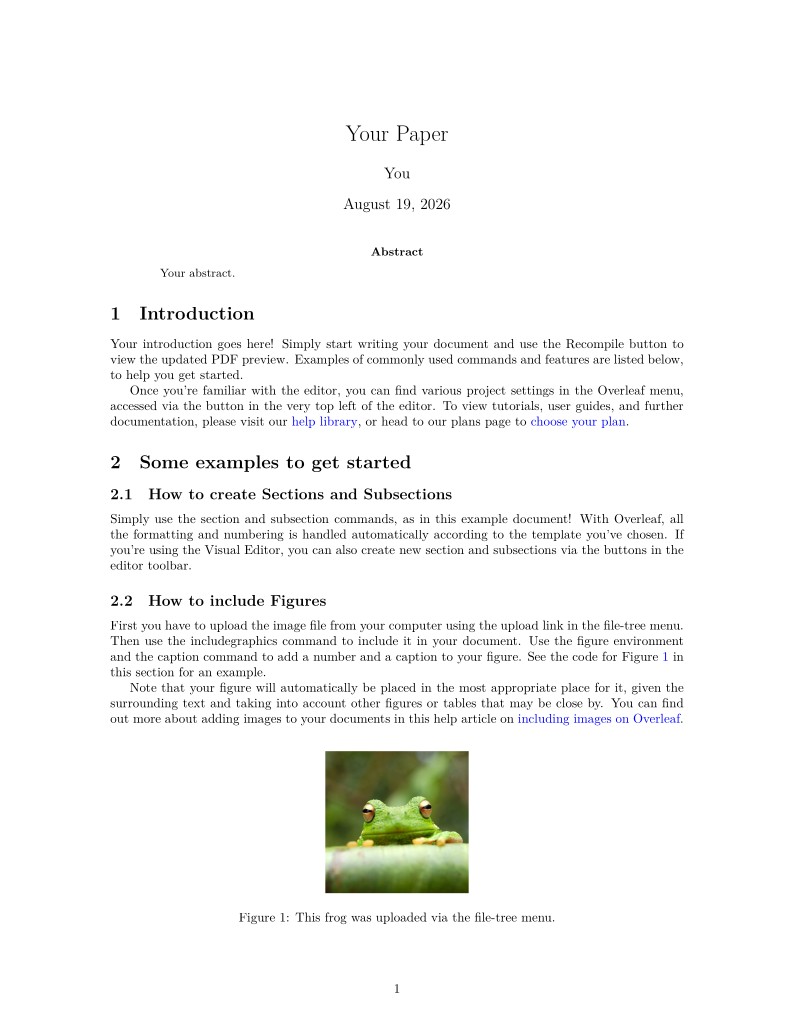 Overleaf example project with PDF-tagging