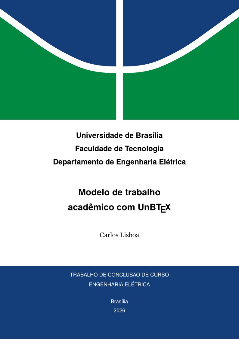 UnBTeX: A class for bachelor, master, and doctoral thesis at the University of Brasilia (UnB)