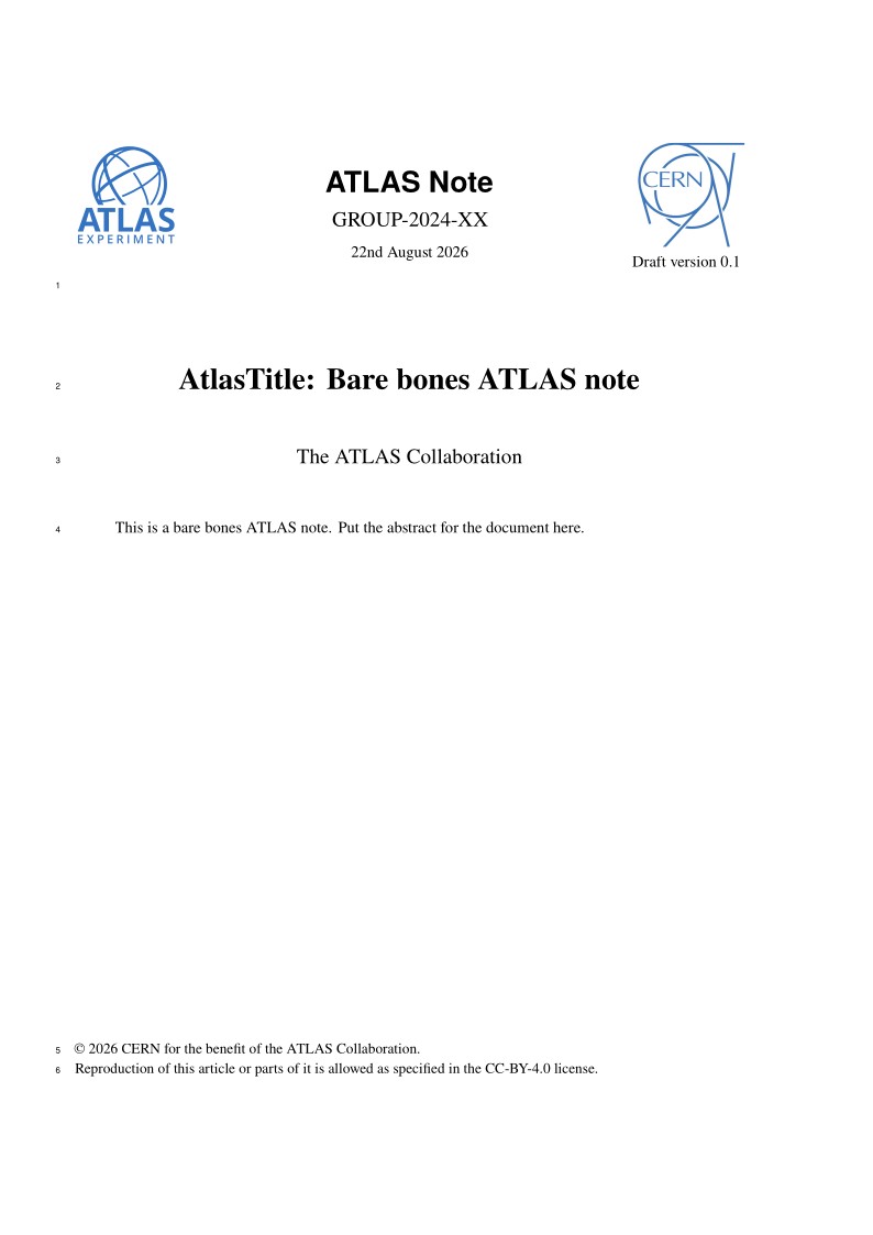 ATLAS Note Template