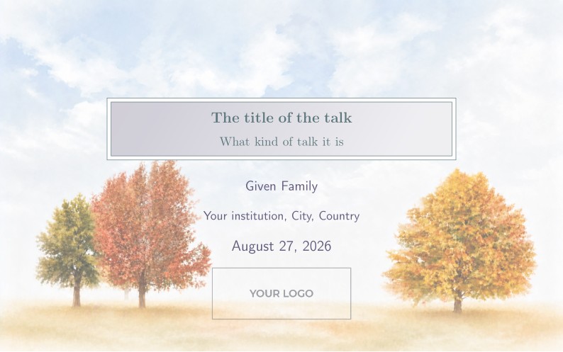 Slate Blocks — a Beamer theme with seven named blocks