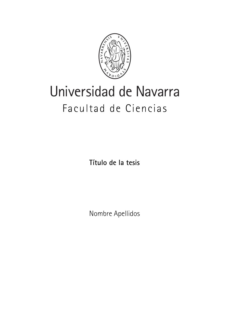 PhD thesis reports of the PhD program in Natural and Applied Sciences of the University of Navarra (UNAV)