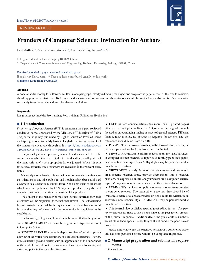 FCS LaTeX Template 2026