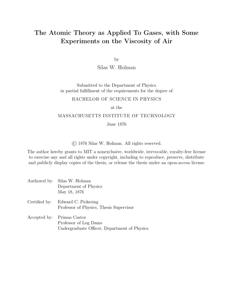MIT Thesis Template