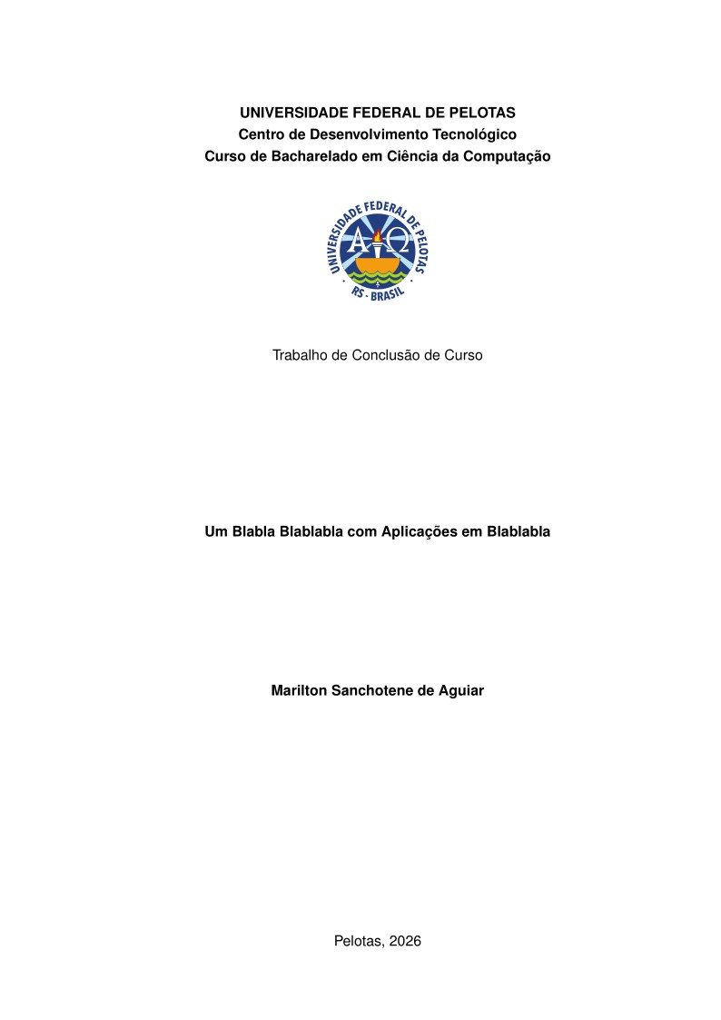 Exemplos de Documentos LaTeX da UFPel