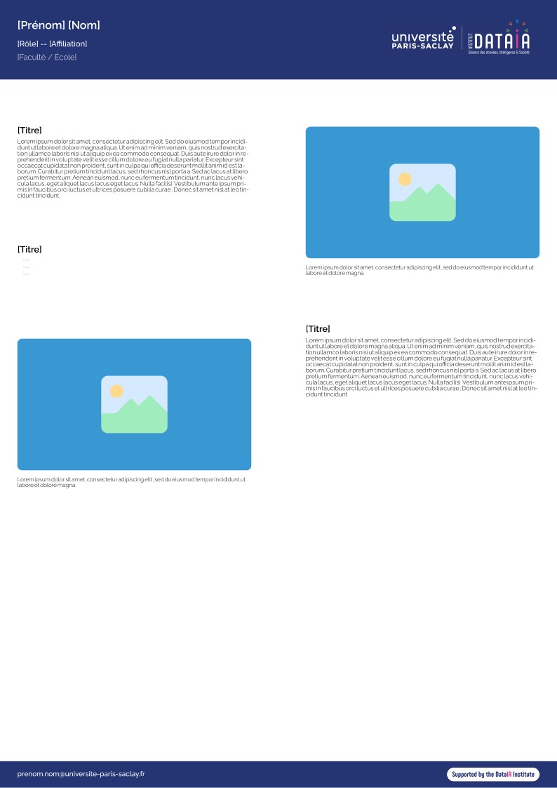 Template poster scientifique - DataIA - vertical